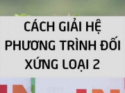 Hệ phương trình đối xứng loại 2, Cách giải và Bài tập...